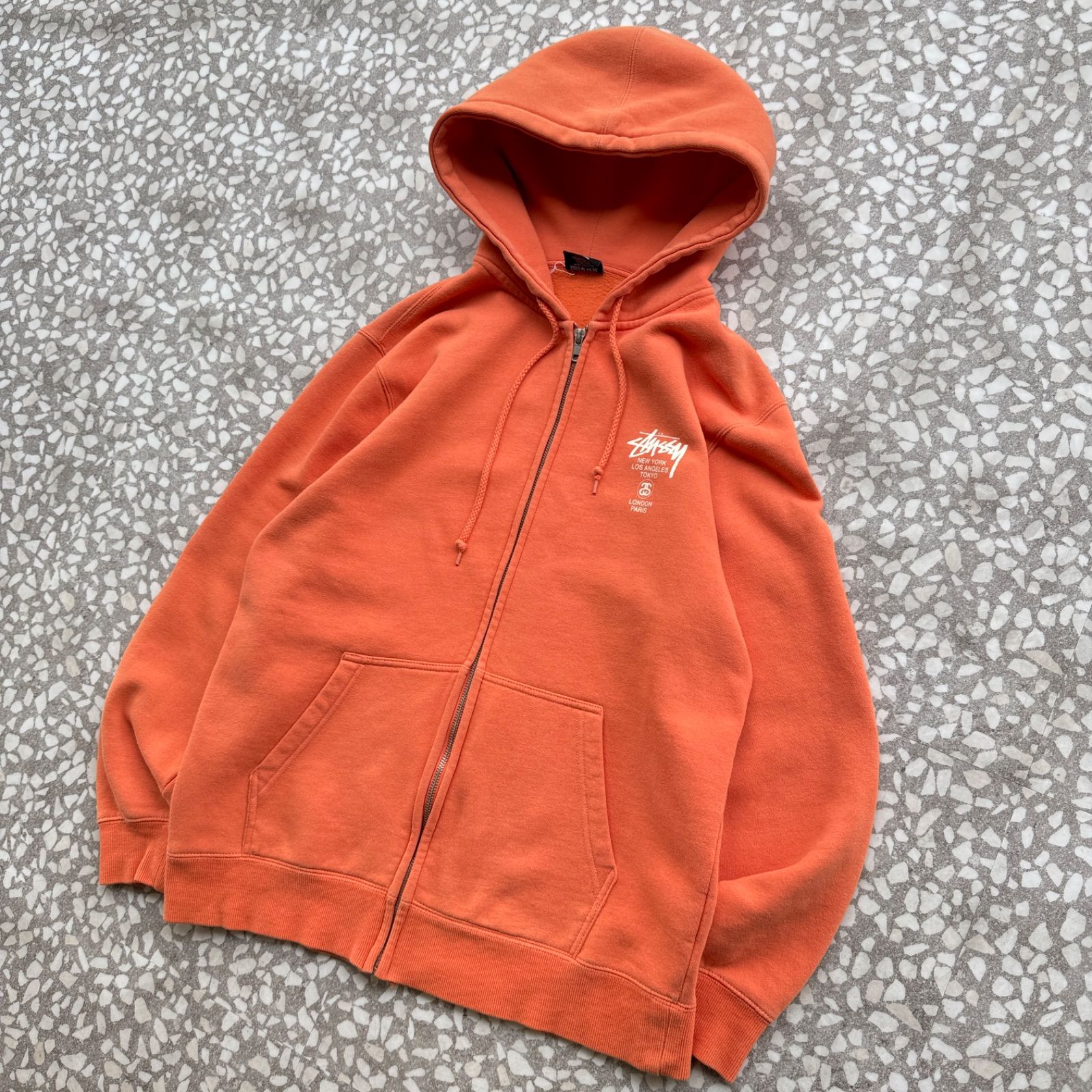 STUSSY / world tour zip hoodie ステューシー ワールドツアー 肉厚 