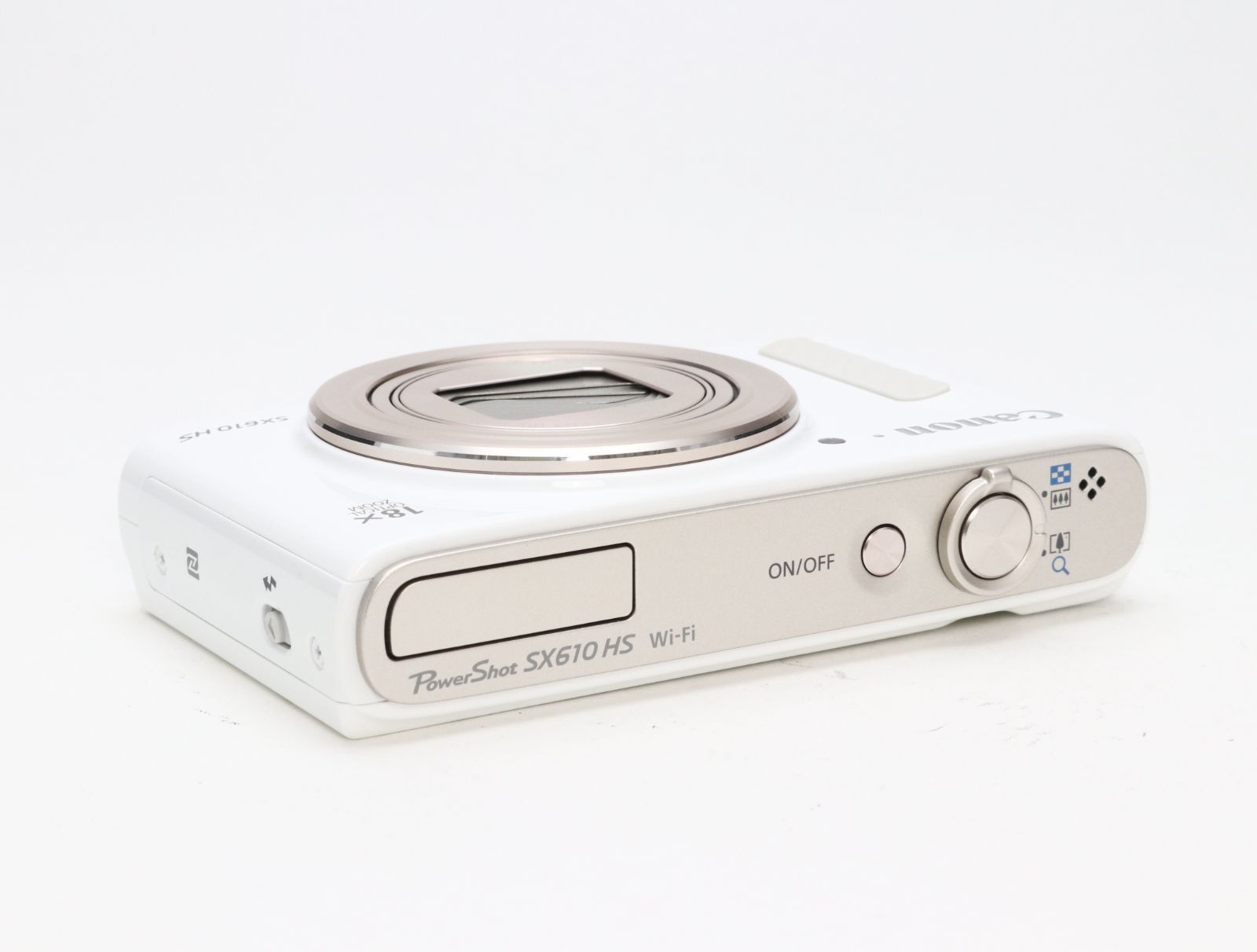 A (美品) Canon キヤノン PowerShot SX610 HS ホワイト 初期不良返品