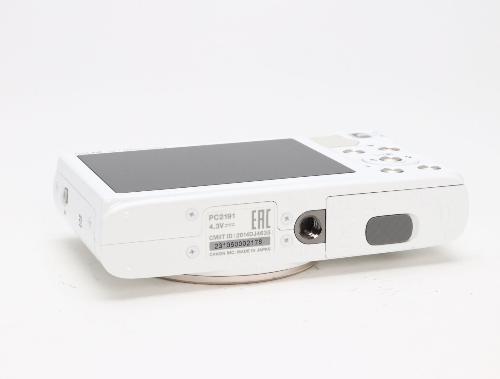 A (美品) Canon キヤノン PowerShot SX610 HS ホワイト 初期不良返品
