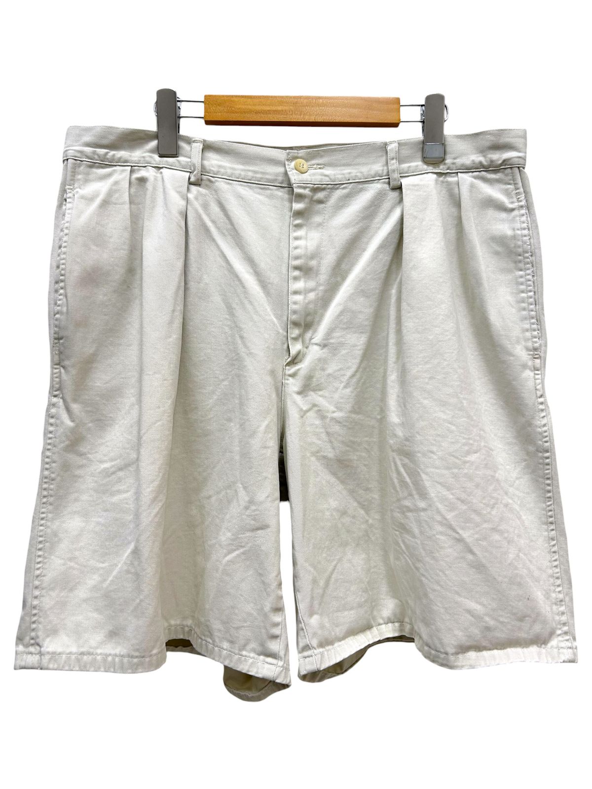 POLORALPH LAUREN (ポロラルフローレン) 2タックショーツ ショートパンツ USA製 90S 00S 古着 ビンテージ 38 ベージュ メンズ/036