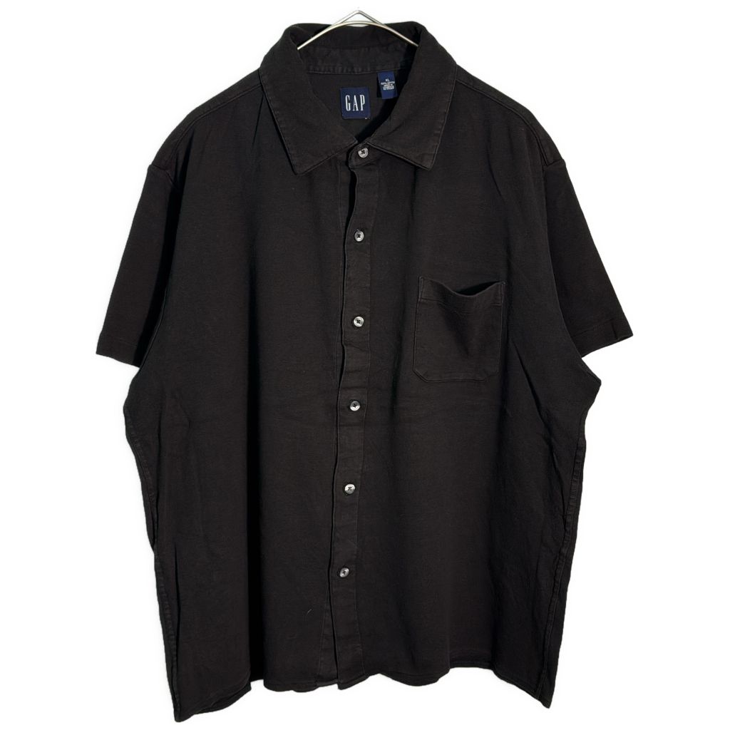 GAP ギャップ フェードシャツ 無地 ブラック(メンズ XL)中古 古着 Y1852