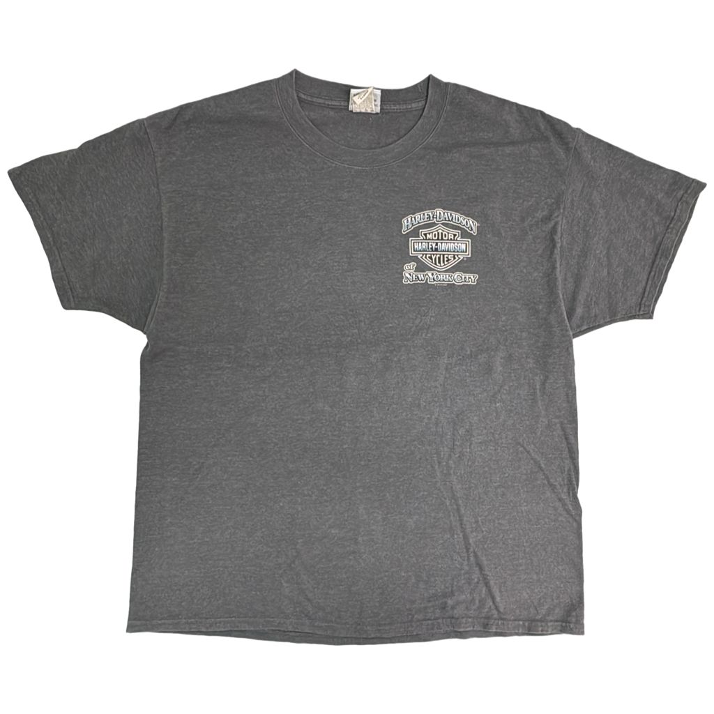 HARLEY DAVIDSON ハーレーダビッドソン Tシャツ モーターサイクル グレー(メンズ XL)中古 古着 Y1871