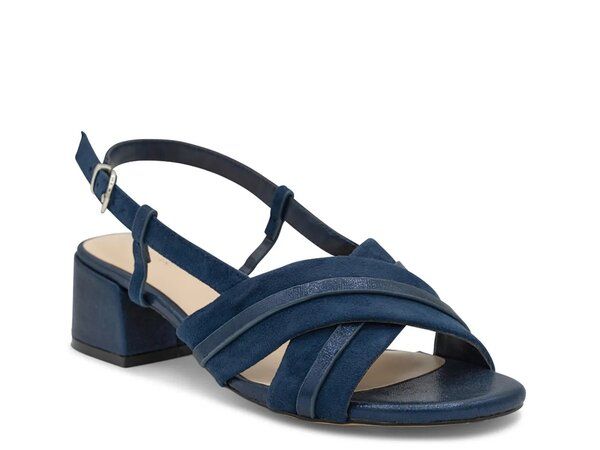 パラドックスロンドン レディース シューズ サンダル Paradox London Nancy Sandal Navy Fabric ネイビー