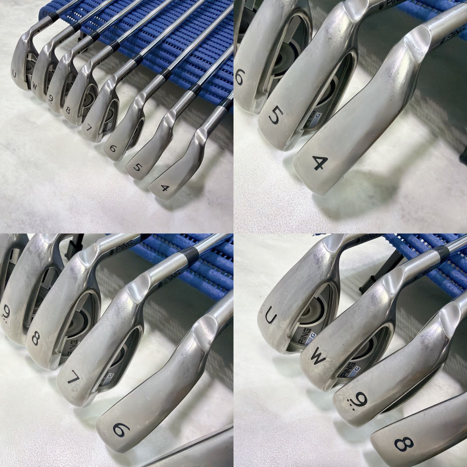 希少 PING ピン G アイアン 8本セット 4-PW.UW 純正スチール 