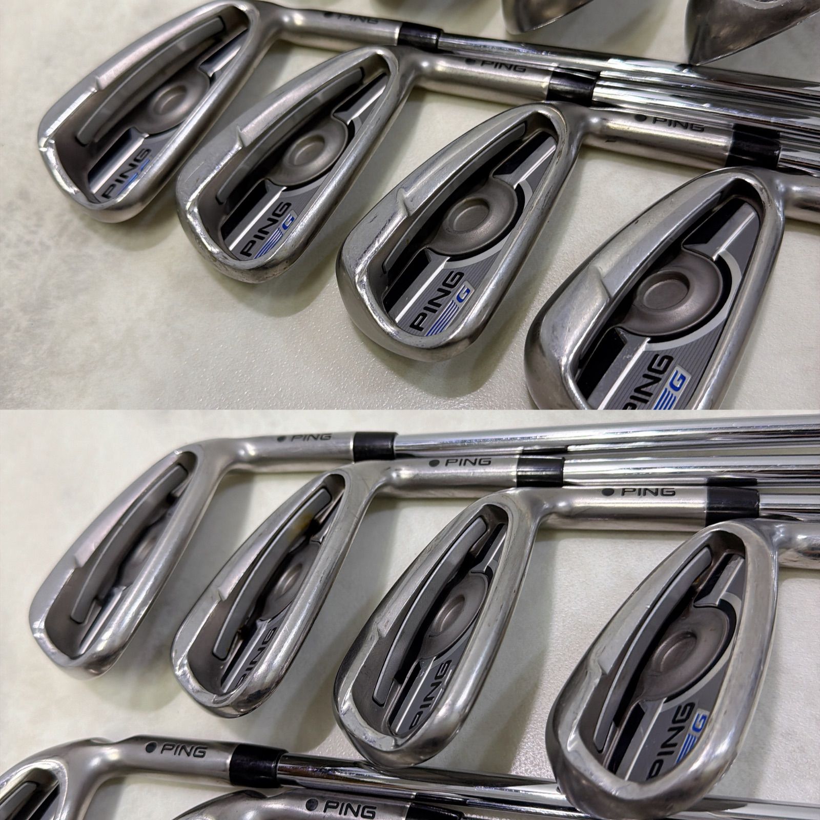 希少 PING ピン G アイアン 8本セット 4-PW.UW 純正スチール 