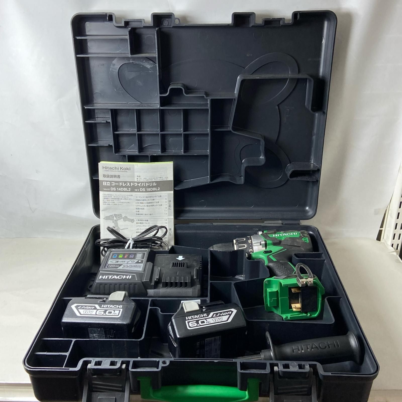 HITACHI 日立 18V　コードレスドライバードリル DS18DBL2 グリーン