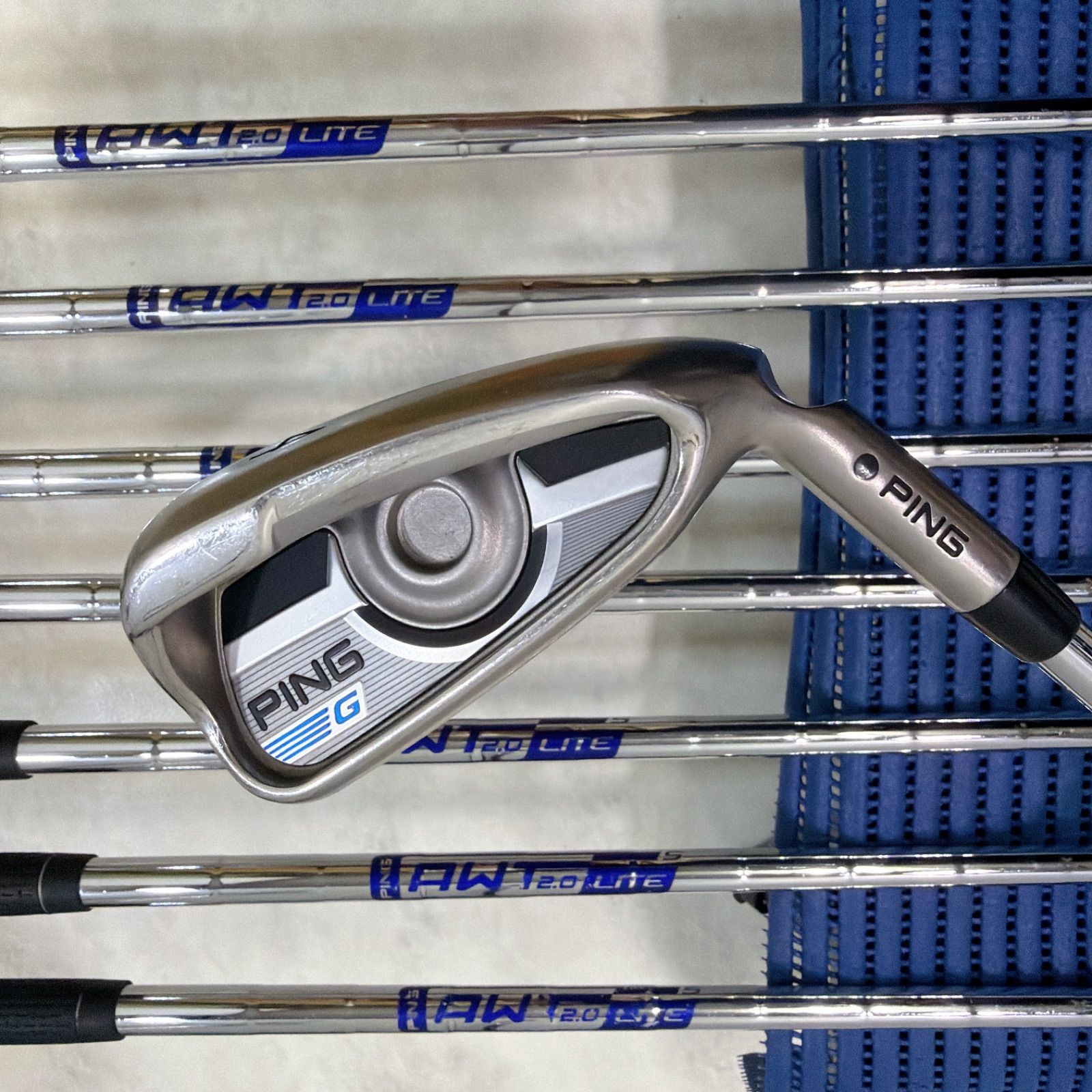 希少 PING ピン G アイアン 8本セット 4-PW.UW 純正スチール 