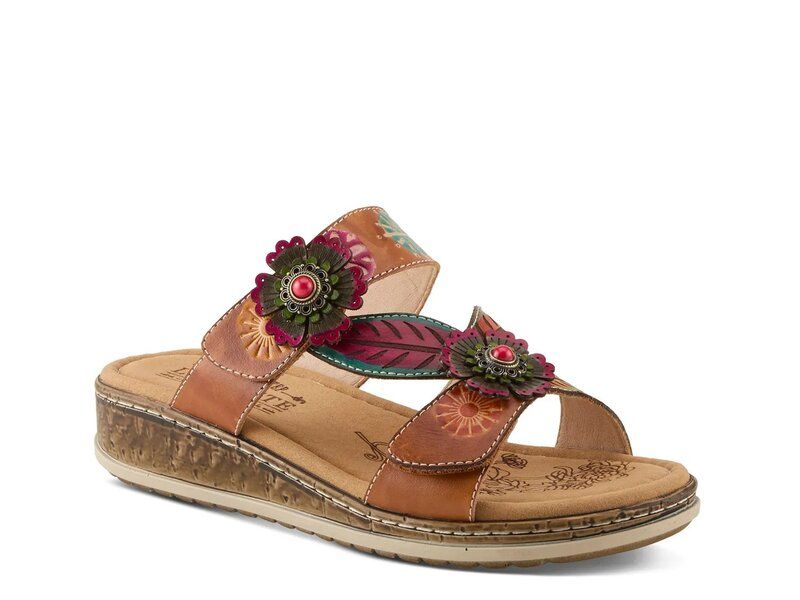 ラリティステ レディース シューズ サンダル LArtiste Joslin Wedge Sandal BrownMulticolor ブラウン