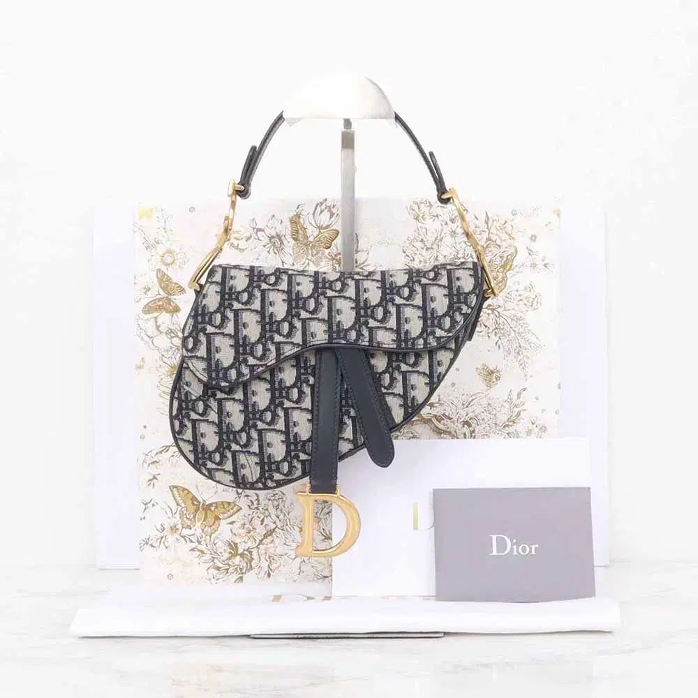 ディオール DIOR 新 サドル ミニ バッグ ブルー M0447CTZQ_M928