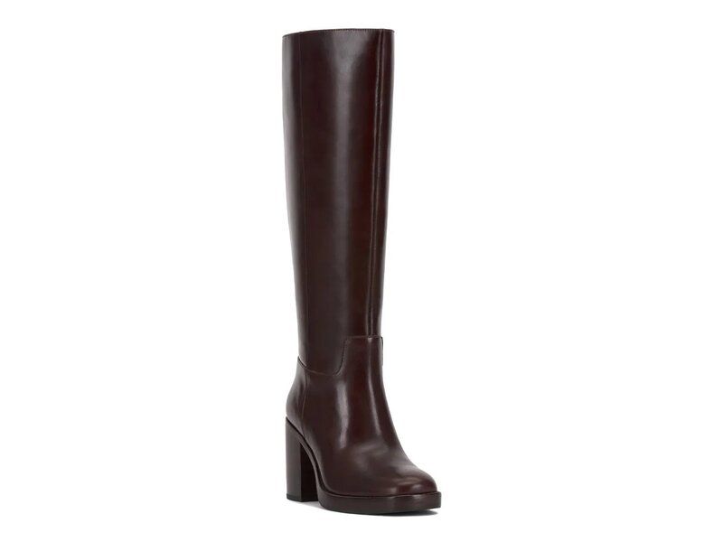ヴィンスカムート レディース シューズ ブーツ・レインブーツ プラットフォームブーツ プラットフォーム ブーツ Vince Camuto Gibi Platform Boot Dark Brown Leather ブラウン