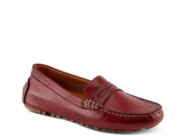 スプリングステップ レディース シューズ スリッポン・ローファー Spring Step Audette Moccasin Dark Red レッド