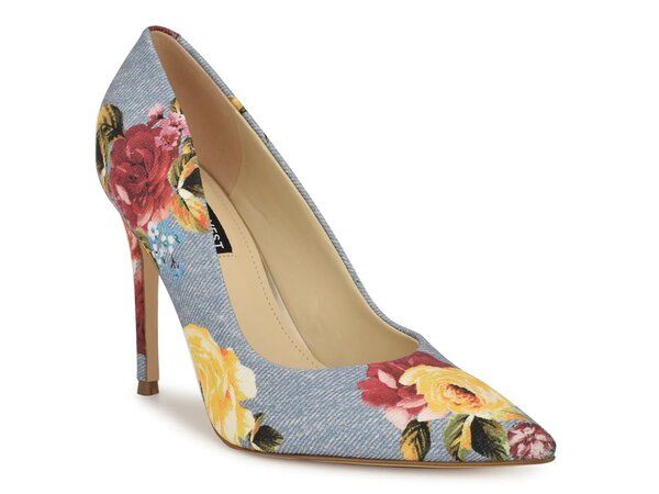 ナインウェスト レディース シューズ パンプス Nine West Fresh Pump BlueMulticolor Floral Print ブルー