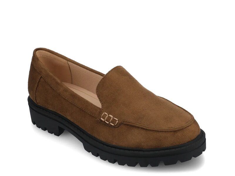 ジャーニー レディース シューズ スリッポン・ローファー Journee Erika Loafer Dark Brown ブラウン