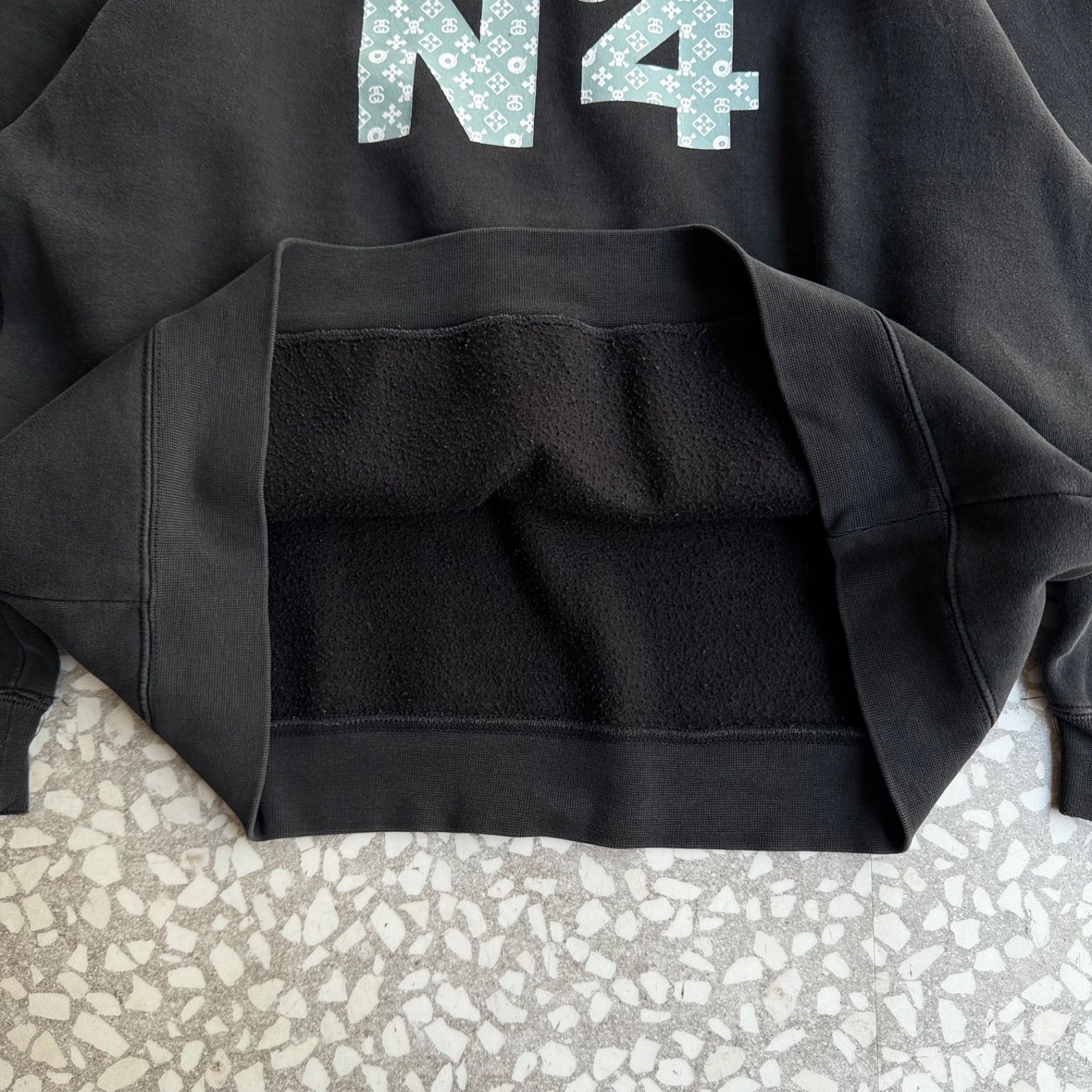 STUSSY / 00's usa製 monogram N°4 hoodie size L ステューシー