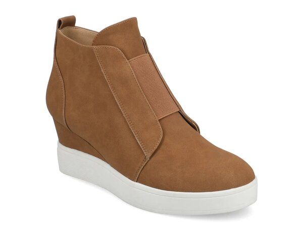 ジャーニー レディース シューズ スニーカー Journee Clara Wedge Sneaker Tan タン