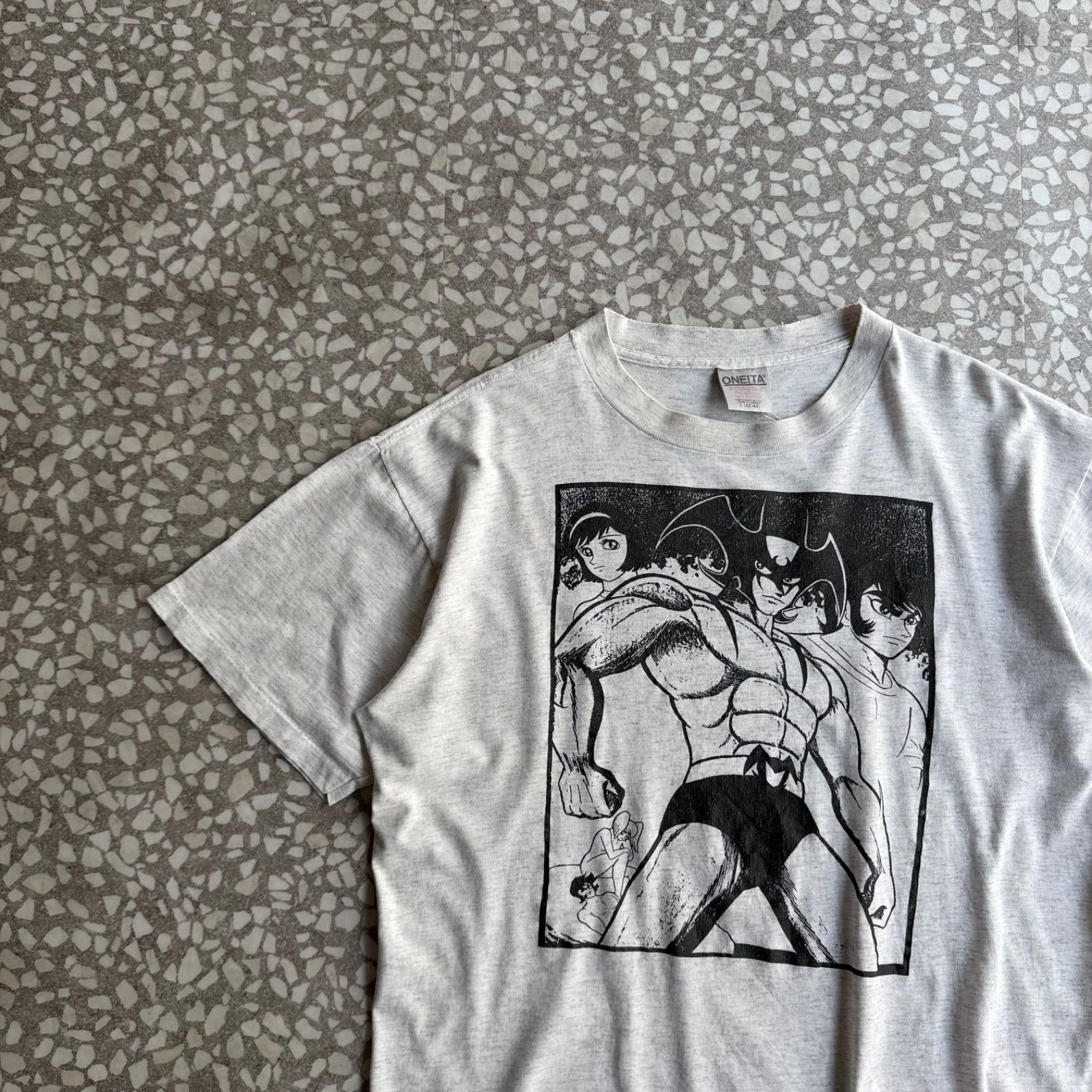 ZORLAC ゾーラックORANGE Tシャツ Lサイズ グレー ONEITA / ZORLAC DEVILMAN T-shirt size L ゾーラック 他社ボディ