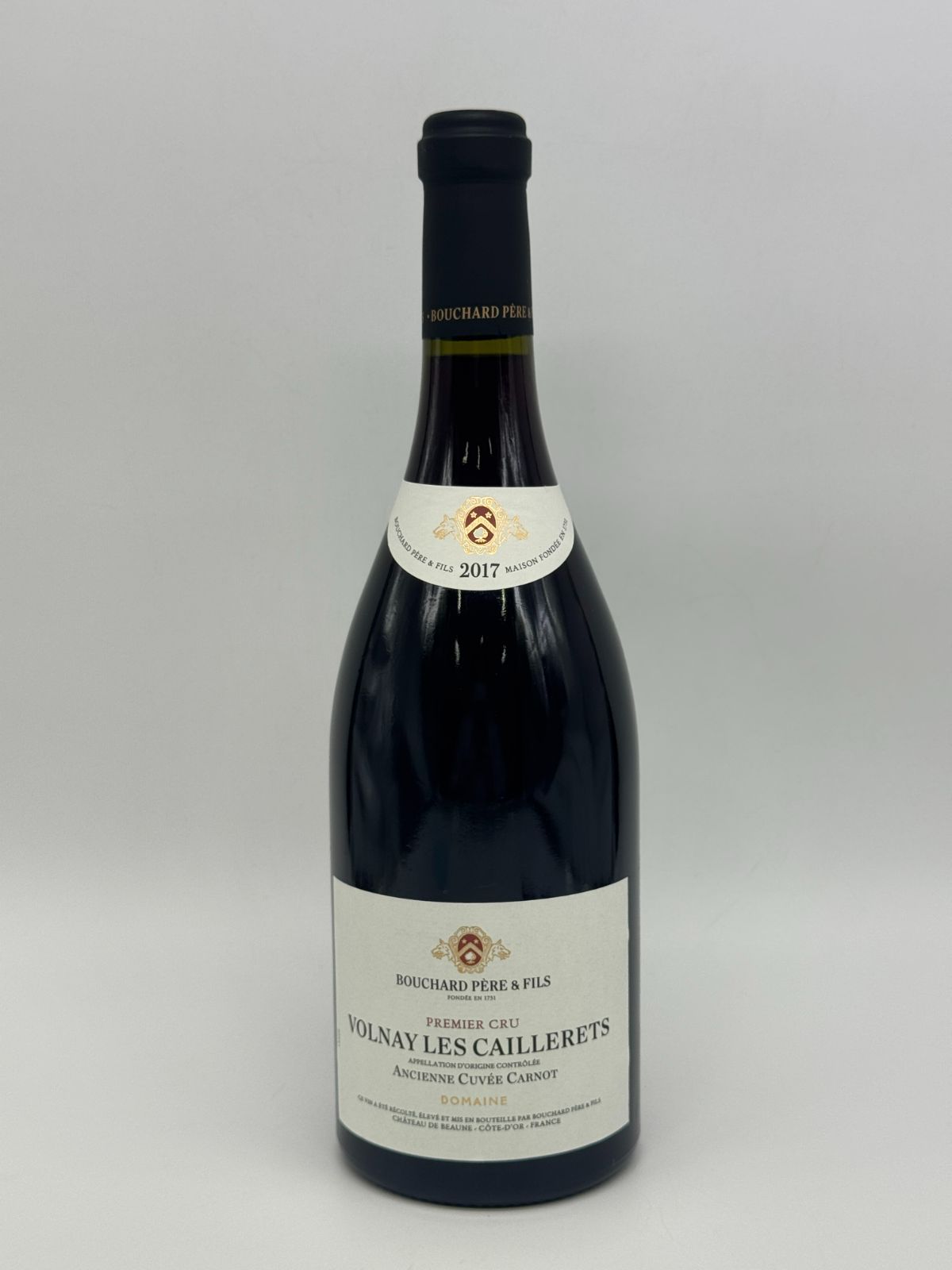 VOLNAY LES CAILLERETS ANCIENNE CUVEE CARNOT DOMAINE ブシャール・ペール・エ・フィス プルミエ・クリュ ヴォルネー・レ・カイユレ アンシェンヌ・キュヴェ・カルノ ドメーヌ 750ml 13.5% 箱無し