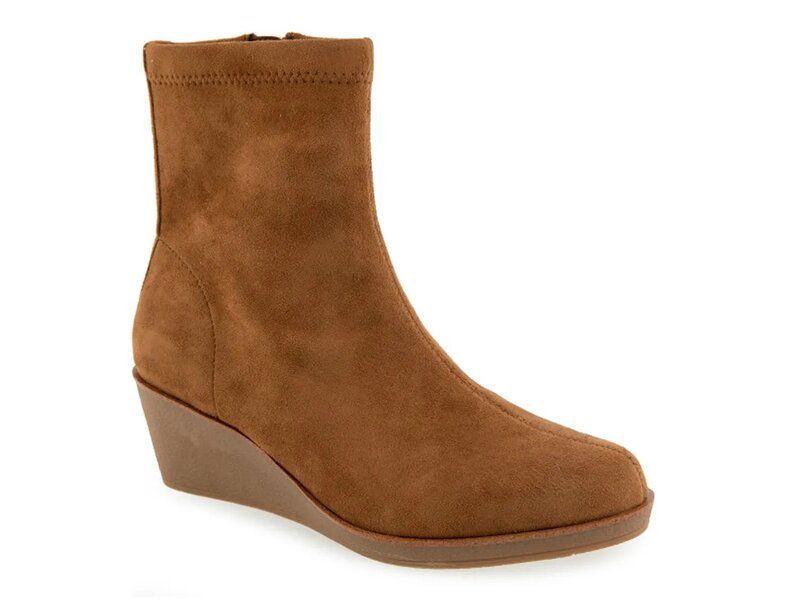エアロソールズ レディース シューズ ブーツ・レインブーツ Aerosoles Binnie Wedge Bootie Tan Fabric タン