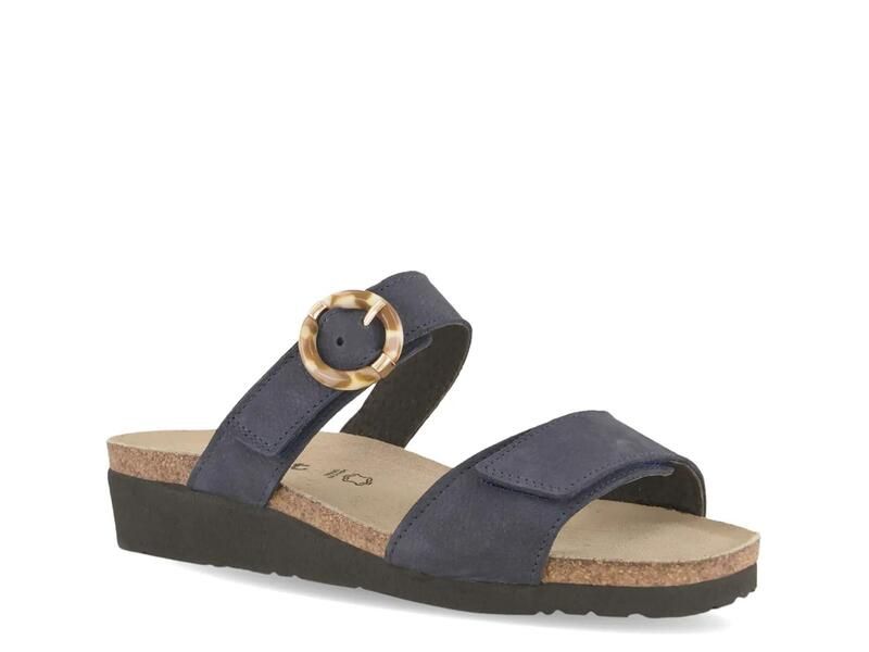 ナオト レディース シューズ サンダル Naot Anabel Wedge Sandal Navy Nubuck ネイビー