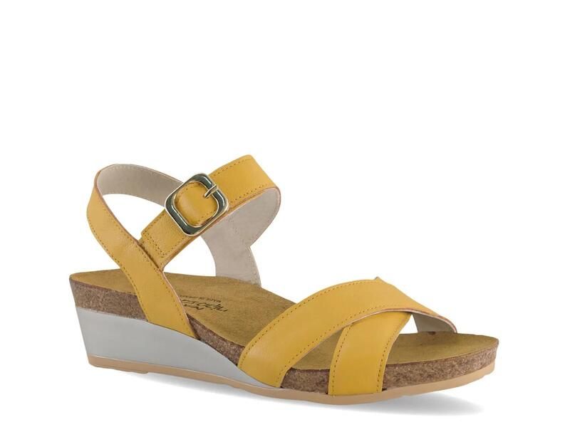 ナオト レディース シューズ サンダル Naothrone Wedge Sandal Marigold Leather
