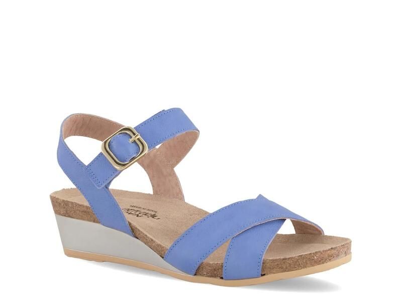 ナオト レディース シューズ サンダル Naothrone Wedge Sandal Sapphire Leather サファイア