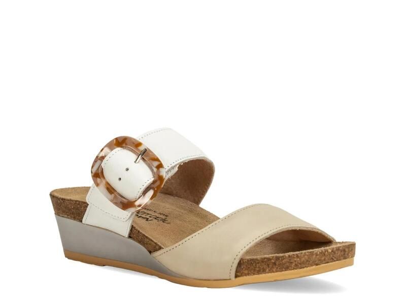 ナオト レディース シューズ サンダル Naot Kingdom Wedge Sandal Ivory Leather アイボリー