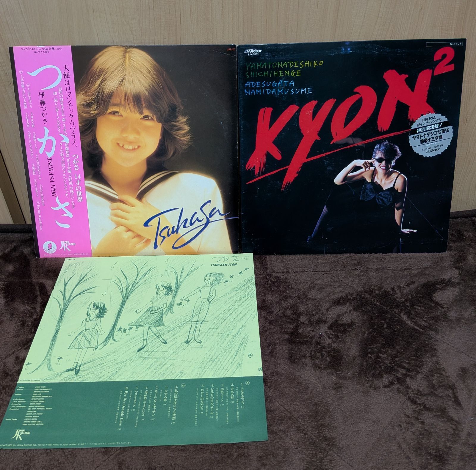 邦楽女性アイドルLPレコード9枚セット／山口百恵、桜田淳子、松田聖子