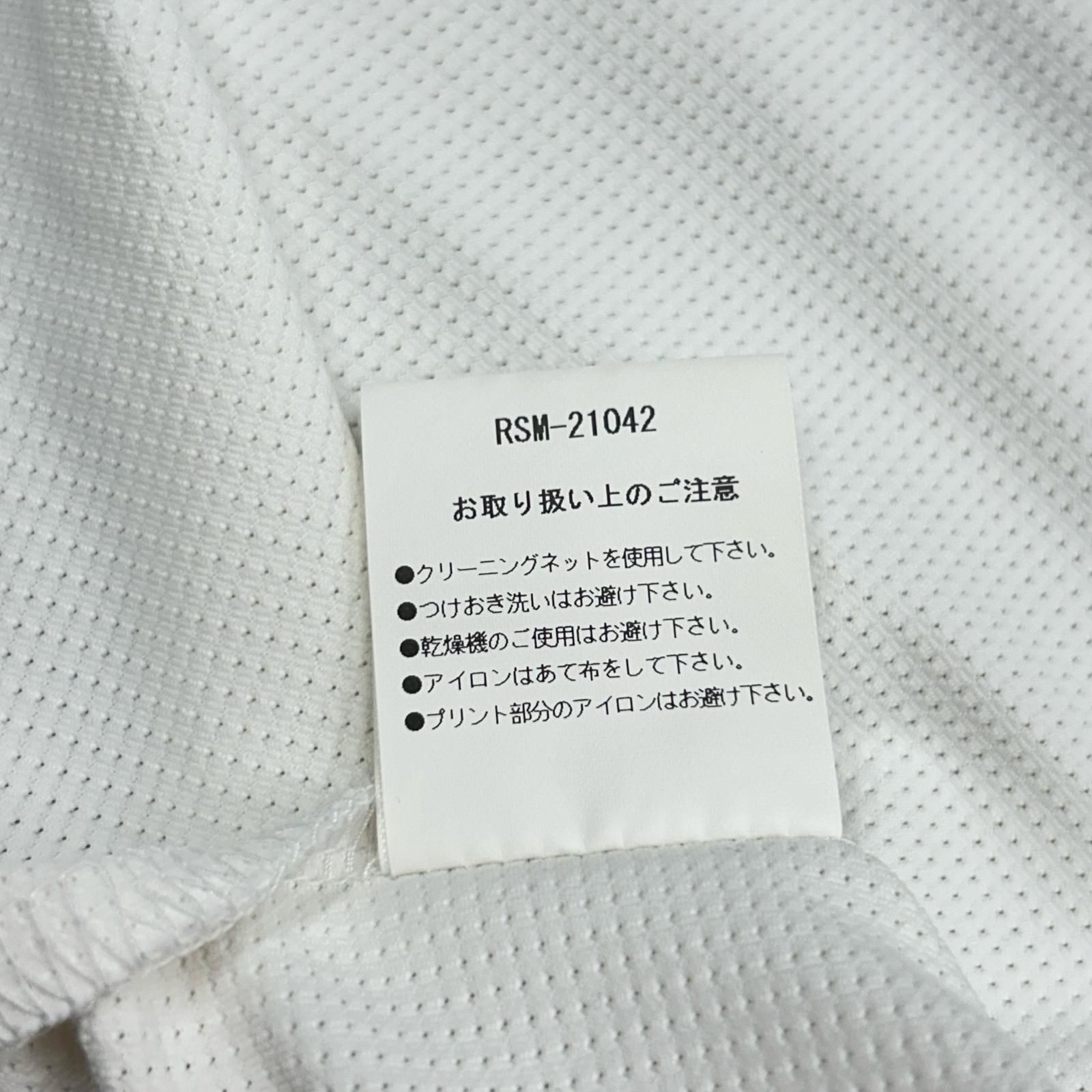 ラフ＆スウェル　ゴルフ　半袖モックネック　ホワイト　Ｍサイズ used 美品 中古 メンズ ラフ＆スウェル rough&swell 半袖シャツ S 白 ホワイト