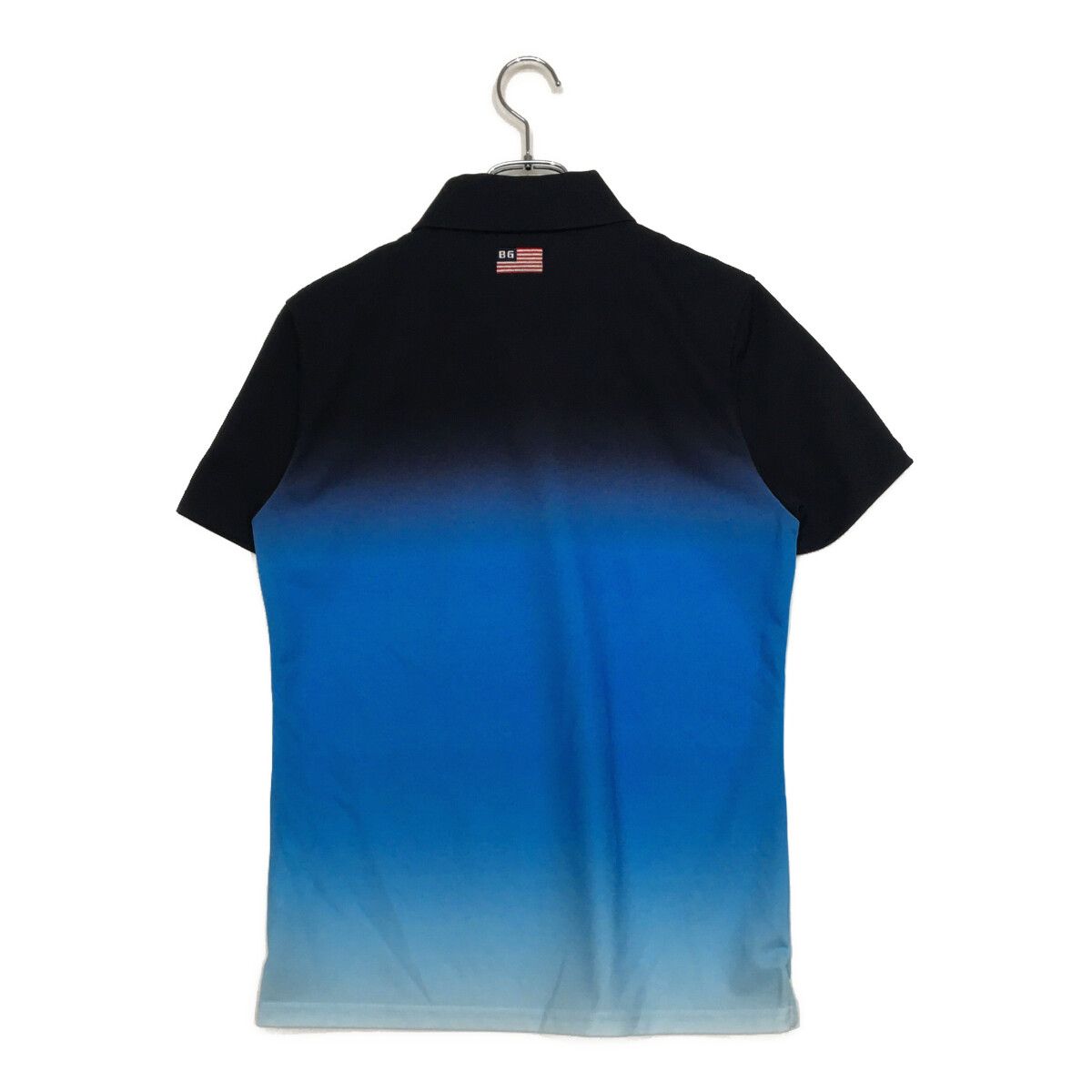 BRIEFING ポロシャツ M 青 中古 メンズ ブリーフィング BRIEFING 半袖ポロシャツ M 紺×青