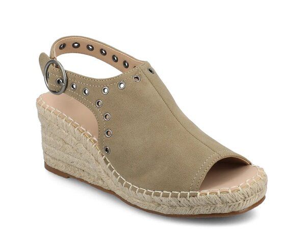 ジャーニー レディース シューズ サンダル Journee Crisie Espadrille Wedge Sandal Taupe トープ 14,976円