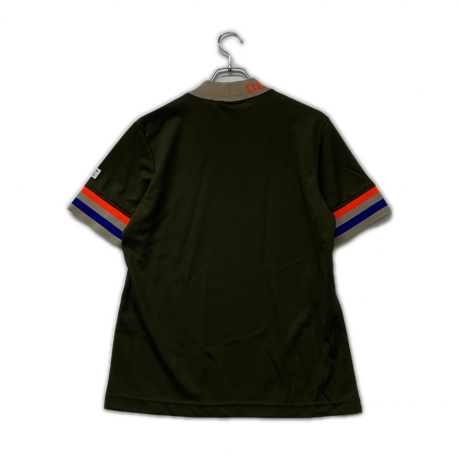 美品　DECEMBERMAY ディセンバーメイ　半袖モックネックシャツ 中古 メンズ ディセンバーメイ DECEMBERMAY 半袖シャツ M カーキ 吸湿