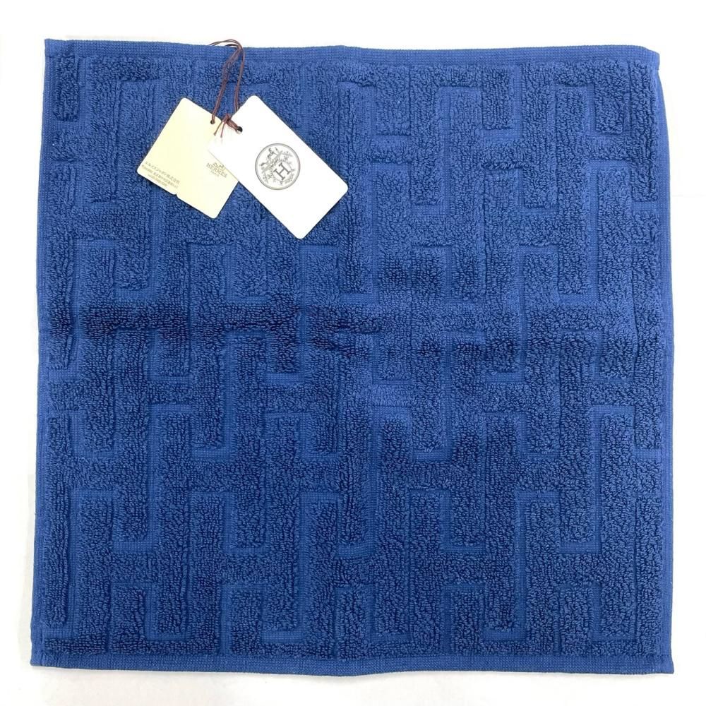 エルメス HERMES カレ ステアーズ タオル コットン H103189M ブルー【中古】 7,176円
