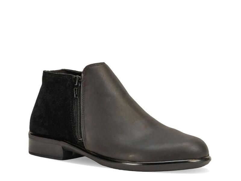 ナオト レディース シューズ ブーツ・レインブーツ Naot Helm Bootie Black Leather Suede ブラック