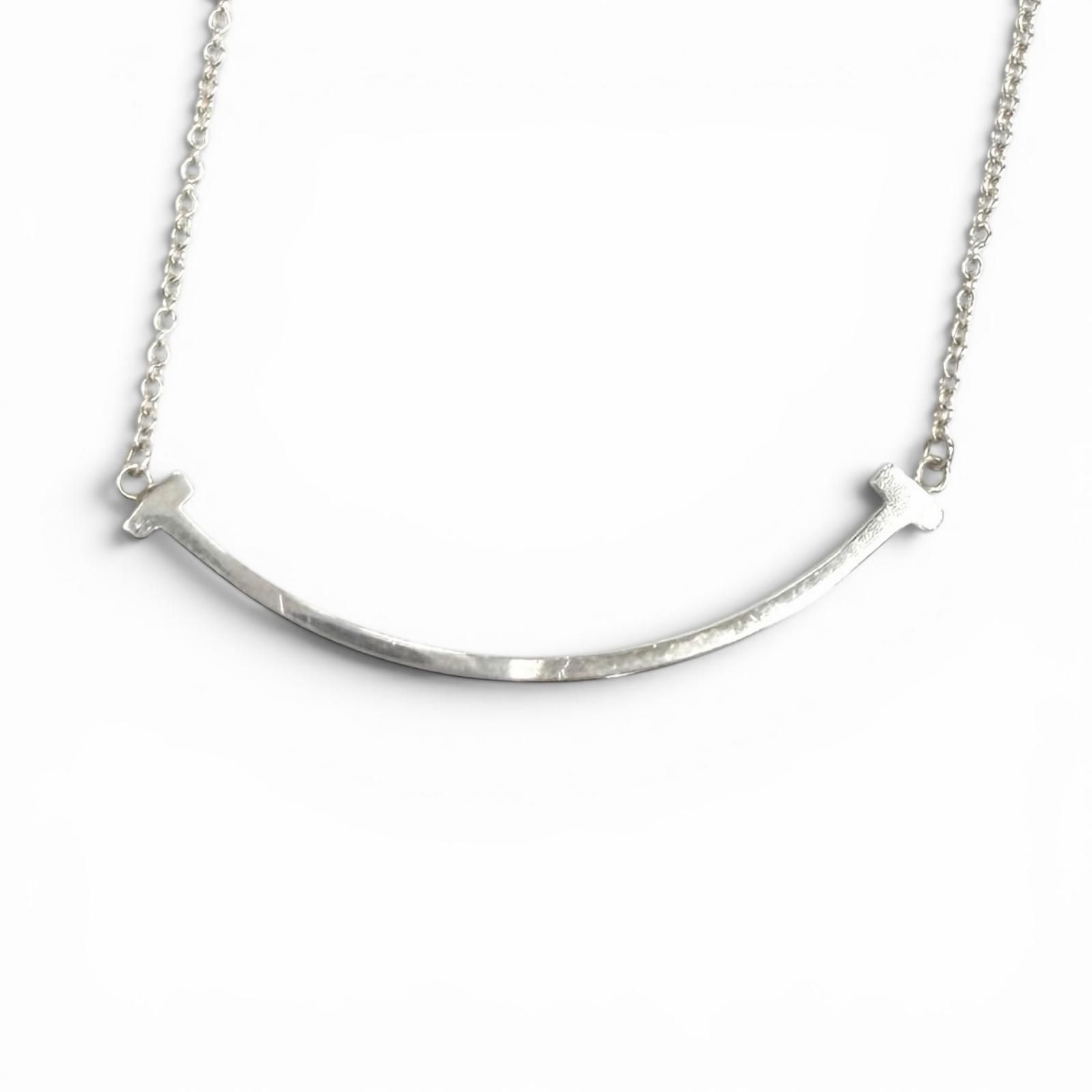 美品☆TIFFANY&Co. ティファニー ティファニーT スマイル ペンダント 