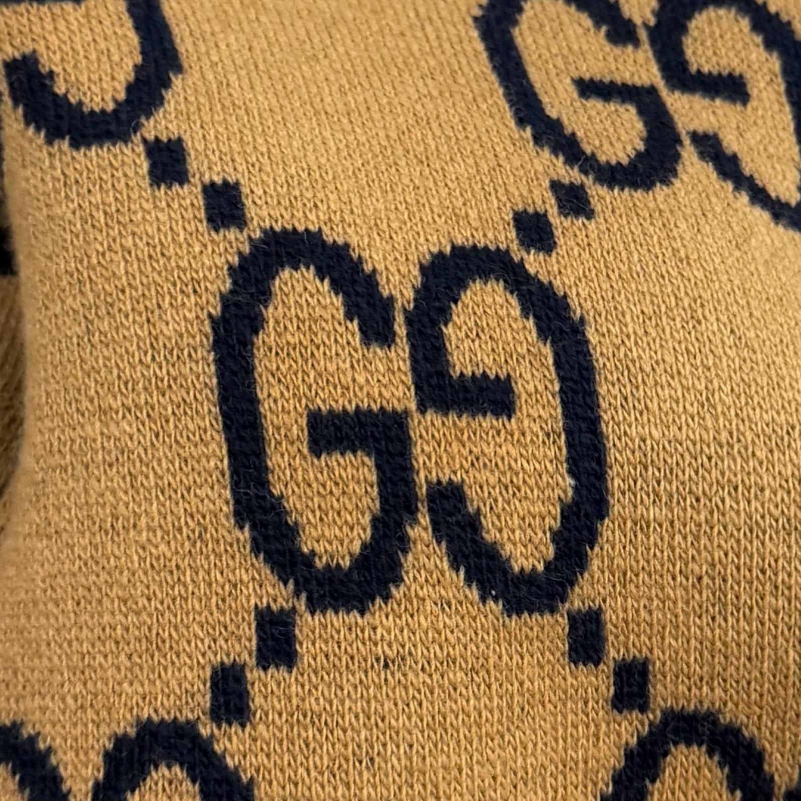 未使用品☆GUCCI グッチ 773903 ウール混 リバーシブル チェック