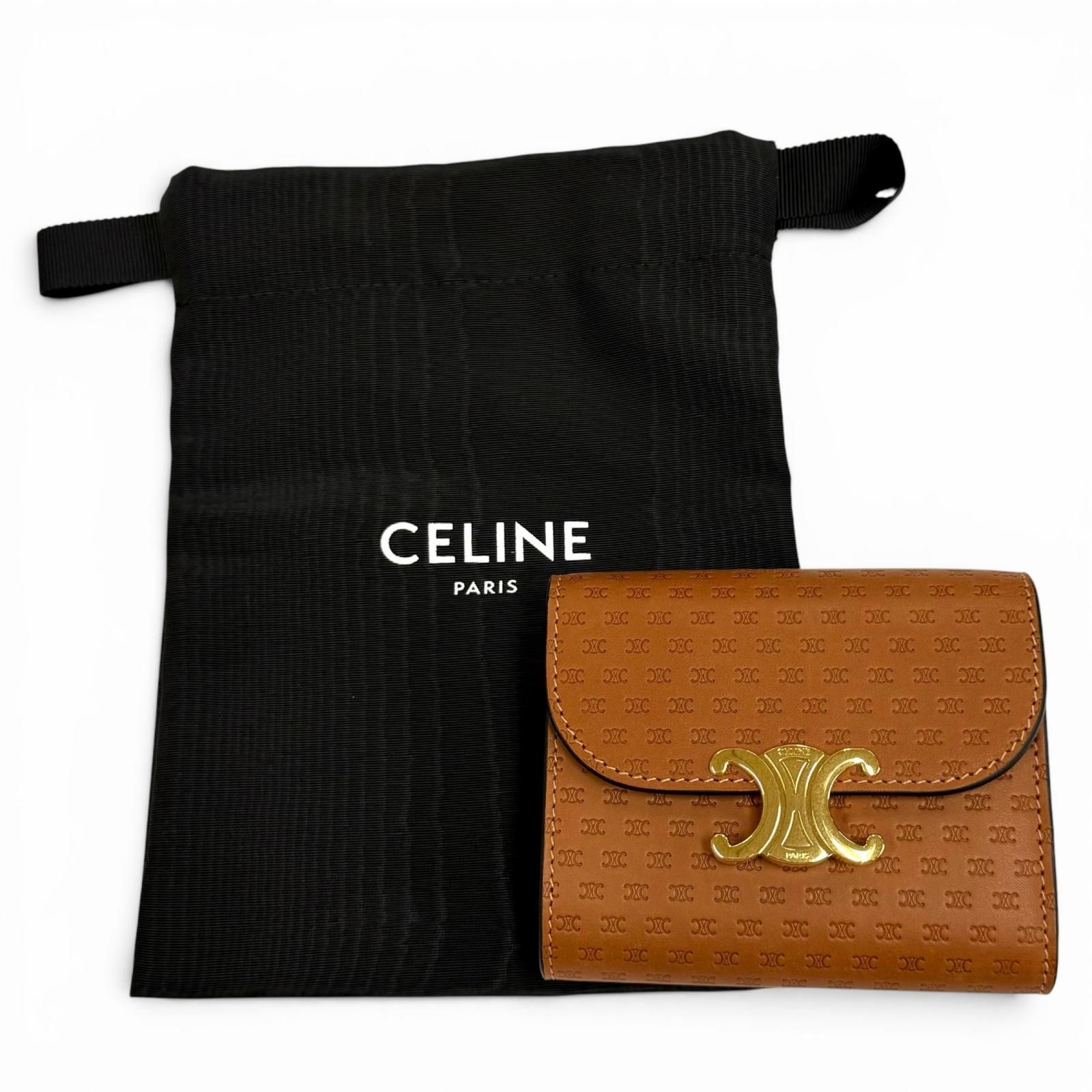 未使用品☆CELINE セリーヌ 10D78 スモールフラップウォレット 