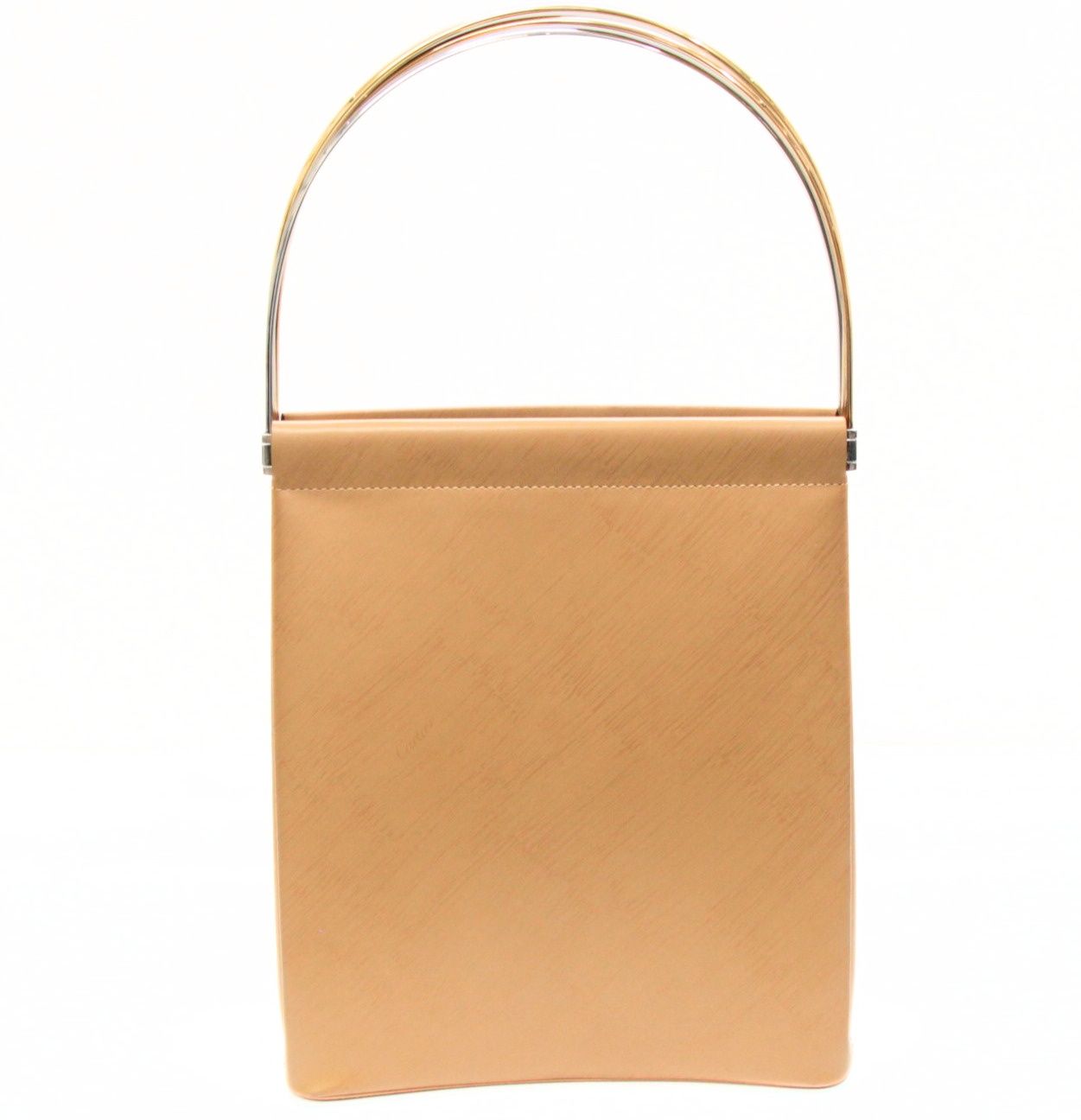 美品 カルティエ Cartier トリニティ ハンドバッグ レザー ベージュ