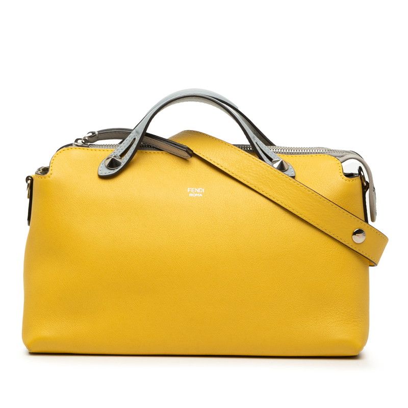フェンディ バイザウェイ ミディアム ハンドバッグ ショルダーバッグ 2WAY 8BL124 イエロー レザー レディース FENDI【1-0270001】