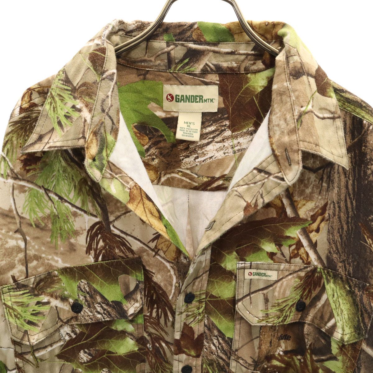 GANDER MTN. ガンダーマウンテン リアルツリー柄 長袖 シャツ XL 