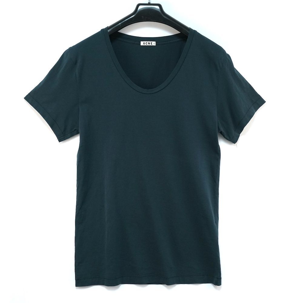 ACNE STUDIOS アクネ ストゥディオス コットン Uネック Tシャツ ネイビー XXSサイズ CA39815