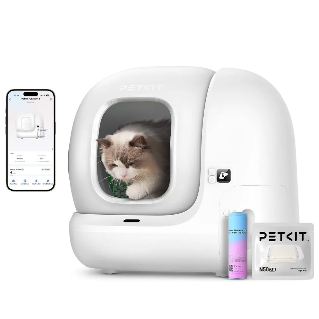 新品未開封 PETKIT 猫 トイレ 自動トイレ PURE MAX2 76L