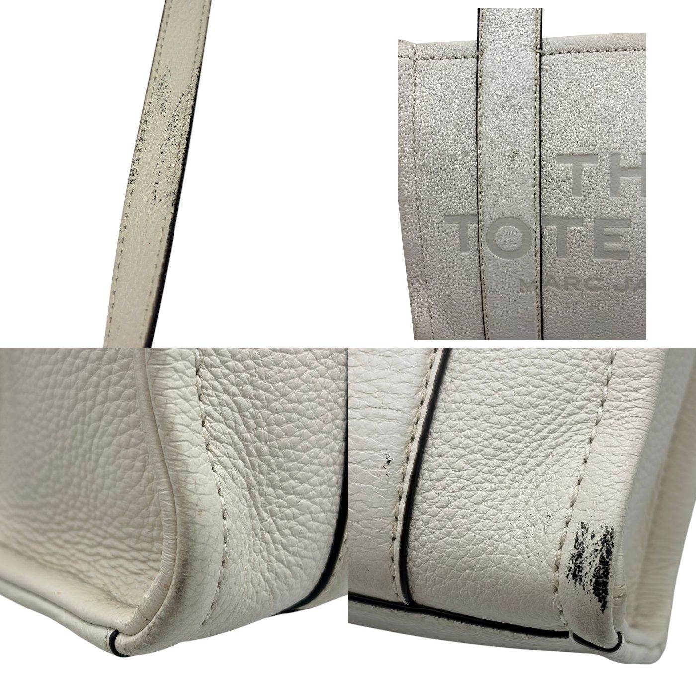 MARC JACOBS THE TOTE ミニ 2WAY バッグ ホワイト マークジェイコブス 