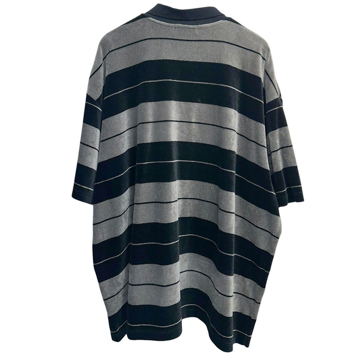 COOTIE PRODUCTIONS Velour Border S／S Polo オーバーサイズベロア