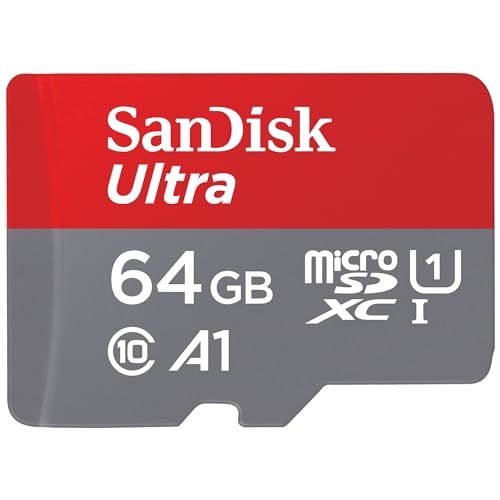 SanDisk 64GB Ultra microSDXC UHS-I メモリーカード アダプター付き - 最大140MB/秒、C10、U1、フルHD、A1、MicroSDカード-SDSQUAB-064G-GN6MApms 49ecb9e4