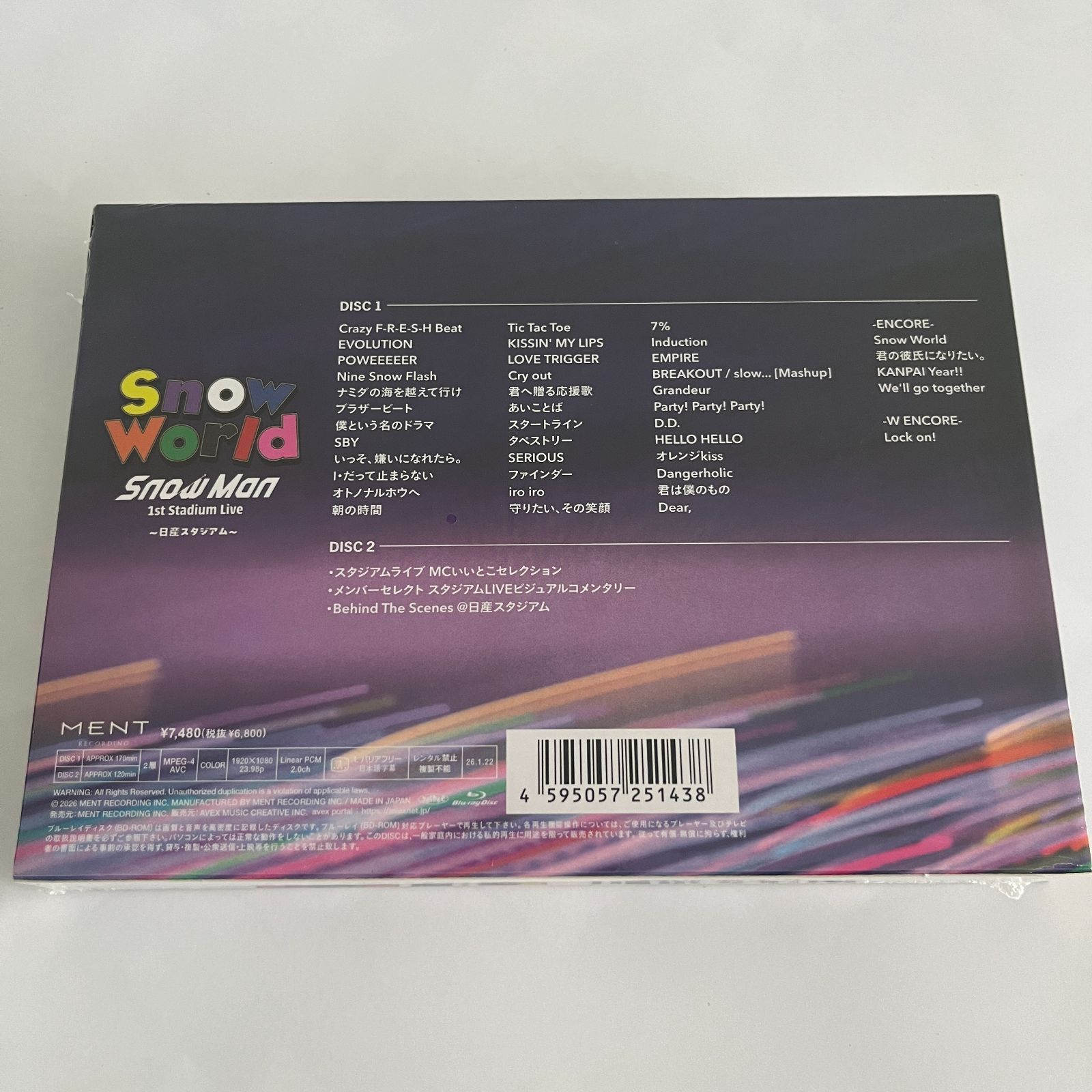 DVD】Snow Man 1st Stadium Live Snow World ～日産スタジアム～ファン