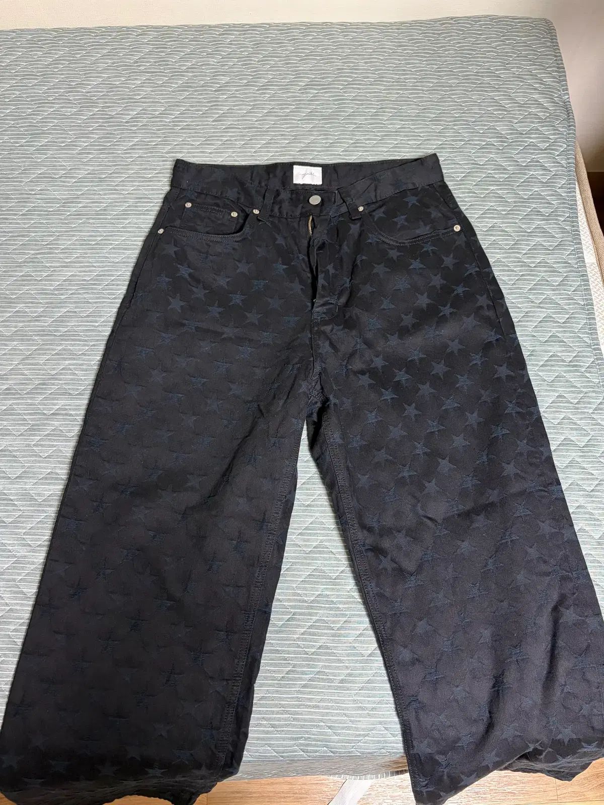 ユース ワイド デニム ブラックスター Black Star M