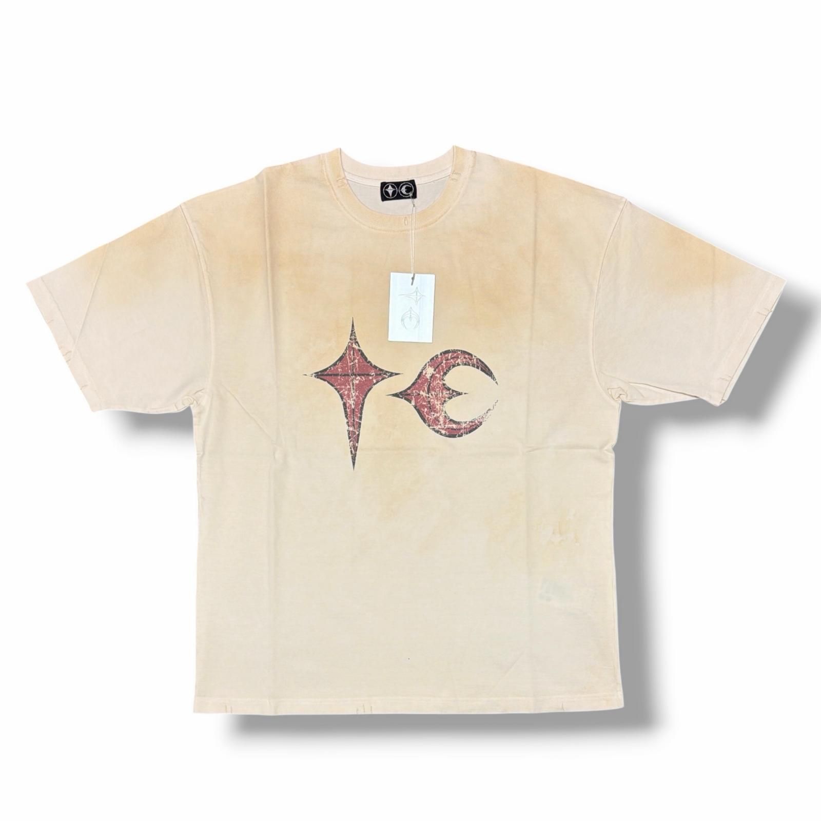 参考上代25300円 未使用 THUG CLUB Survivor Rock T-Shirt サバイバーロックTシャツ 半袖カットソー サグクラブ TC25TS1401 キナリ 4 （4833M）