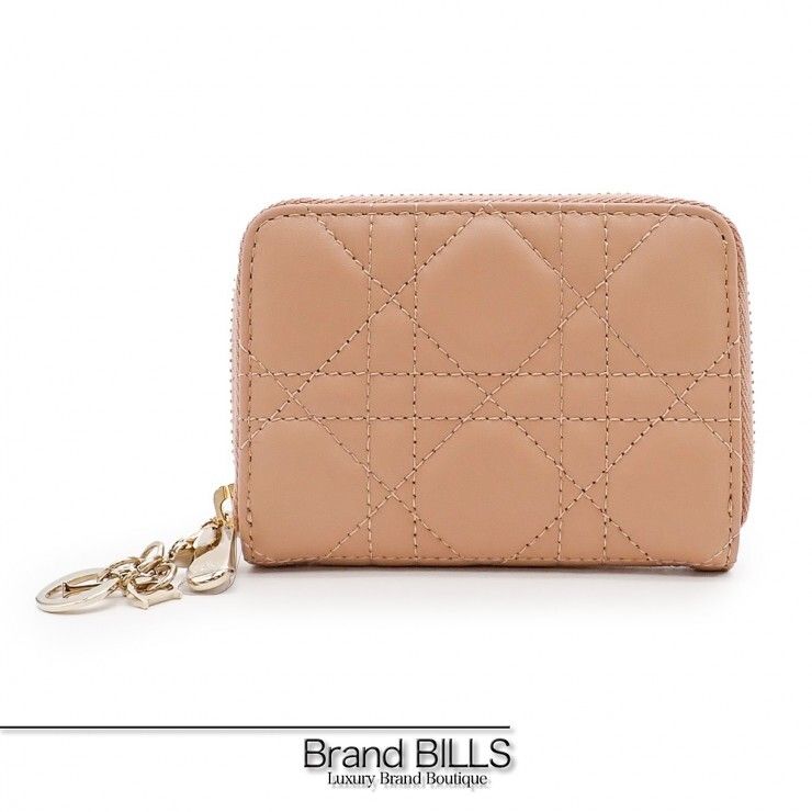 未使用品 Christian Dior クリスチャンディオール レディディオール コインケース S0985ONMJ ラムスキン ピンク レディース