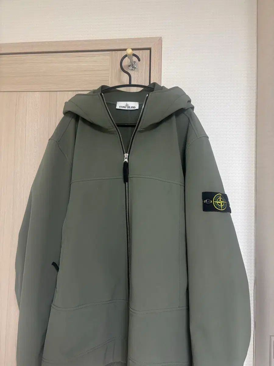 XXL/カーキ STONE ISLAND ストーンアイランド ソフトシェル ウィンドブレーカー ジャケット XXL