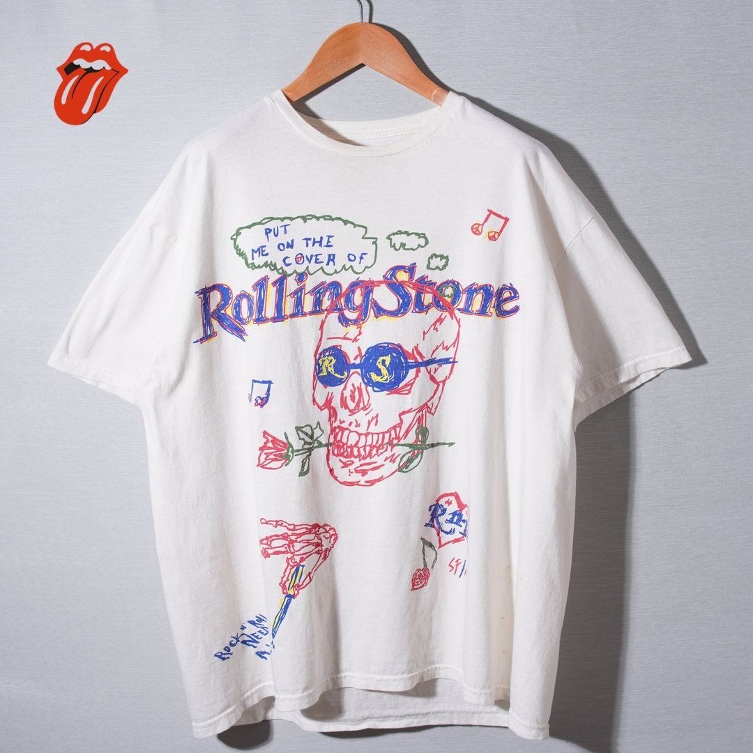 ローリング ストーン Rolling Stone Tシャツ L 相当 表記M ホワイト 